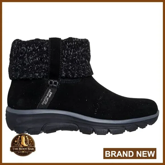 Suede Slip-On Ankle Boots with Memory Foam, Water Resistant - Picture 4 of 6